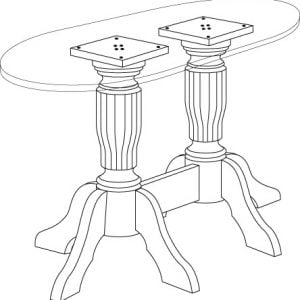 916 grenen kolomonderstel 6 teens-0