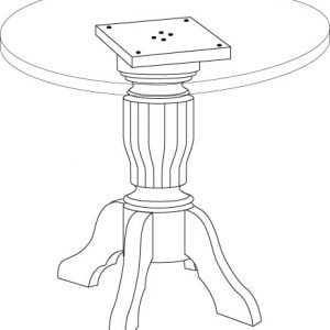 913 beuken kolomonderstel 4 teens-0